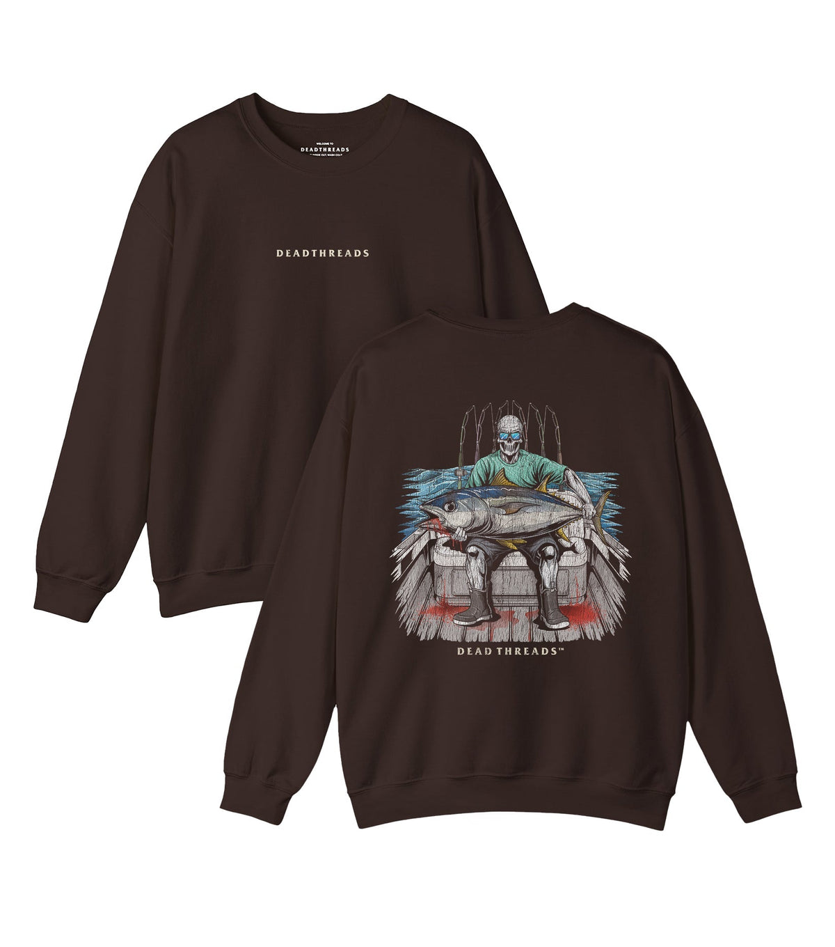 BLUEFIN BLOODBATH - “DT ESSENTIAL" CREWNECK SWEATSHIRT product image 5