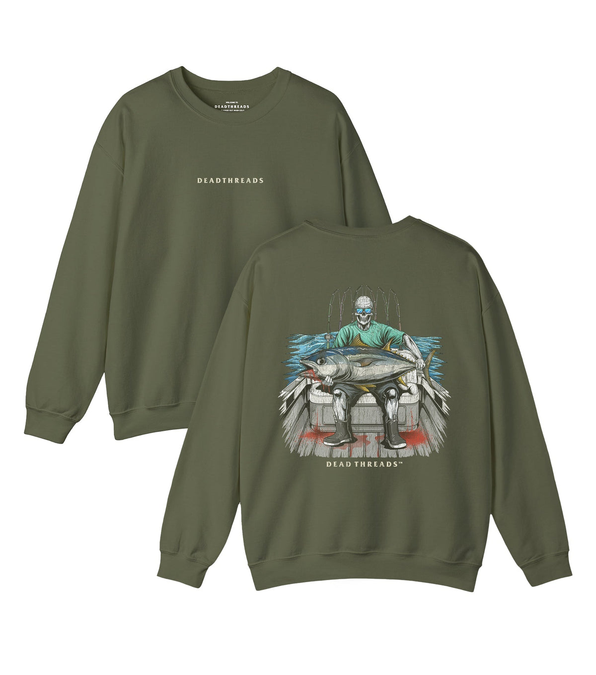 BLUEFIN BLOODBATH - “DT ESSENTIAL" CREWNECK SWEATSHIRT product image 6