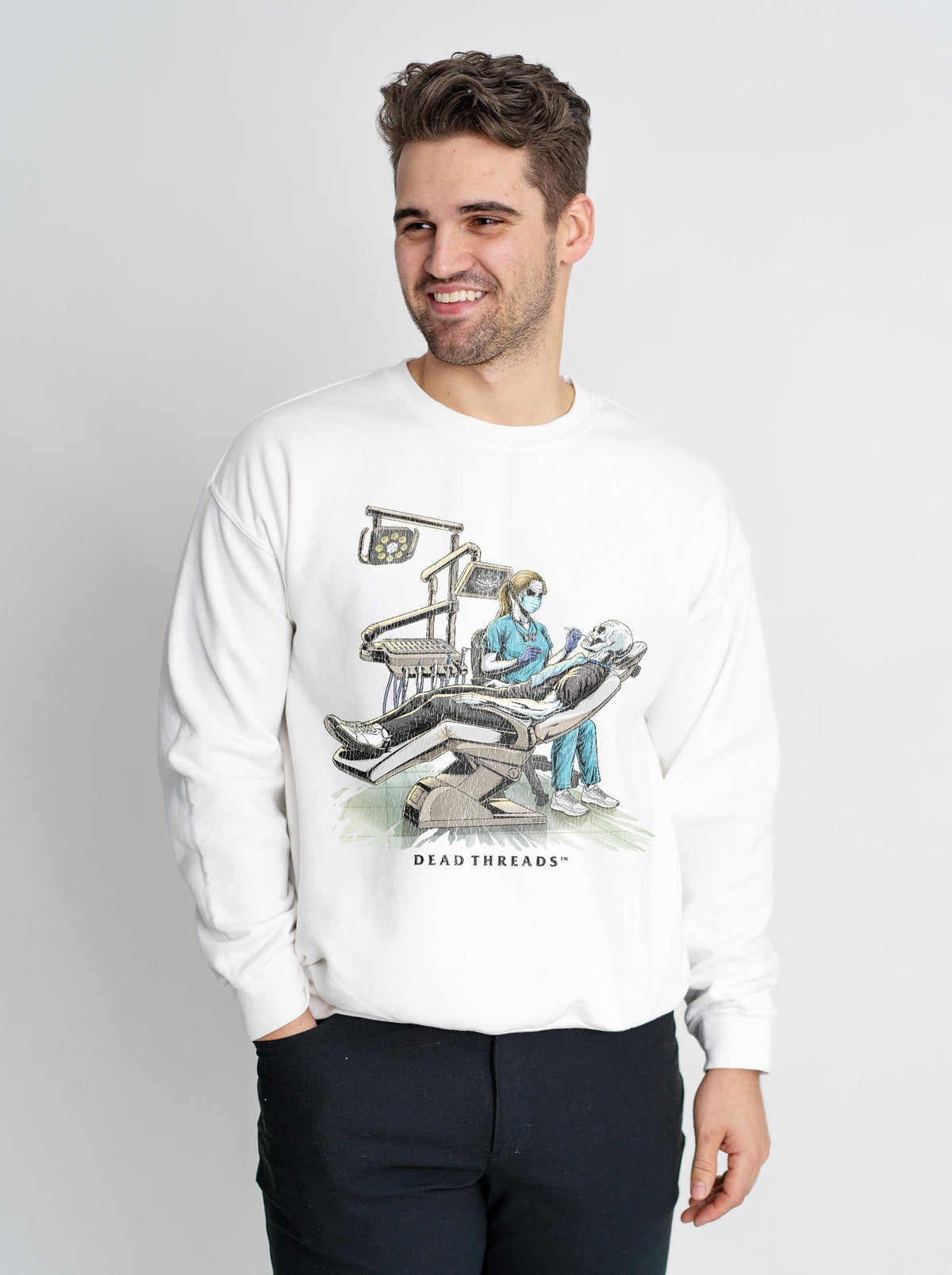 DEADLY DENTAL (FEMALE) CREWNECK SWEATSHIRT product image 4