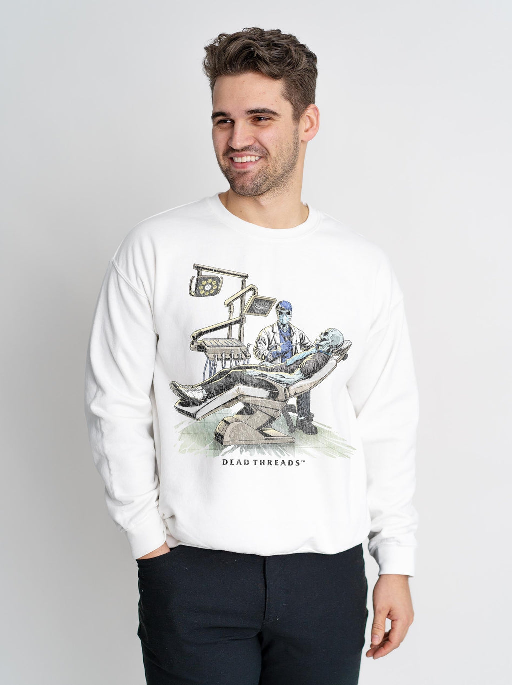 DEADLY DENTAL (MALE) CREWNECK SWEATSHIRT product image 2