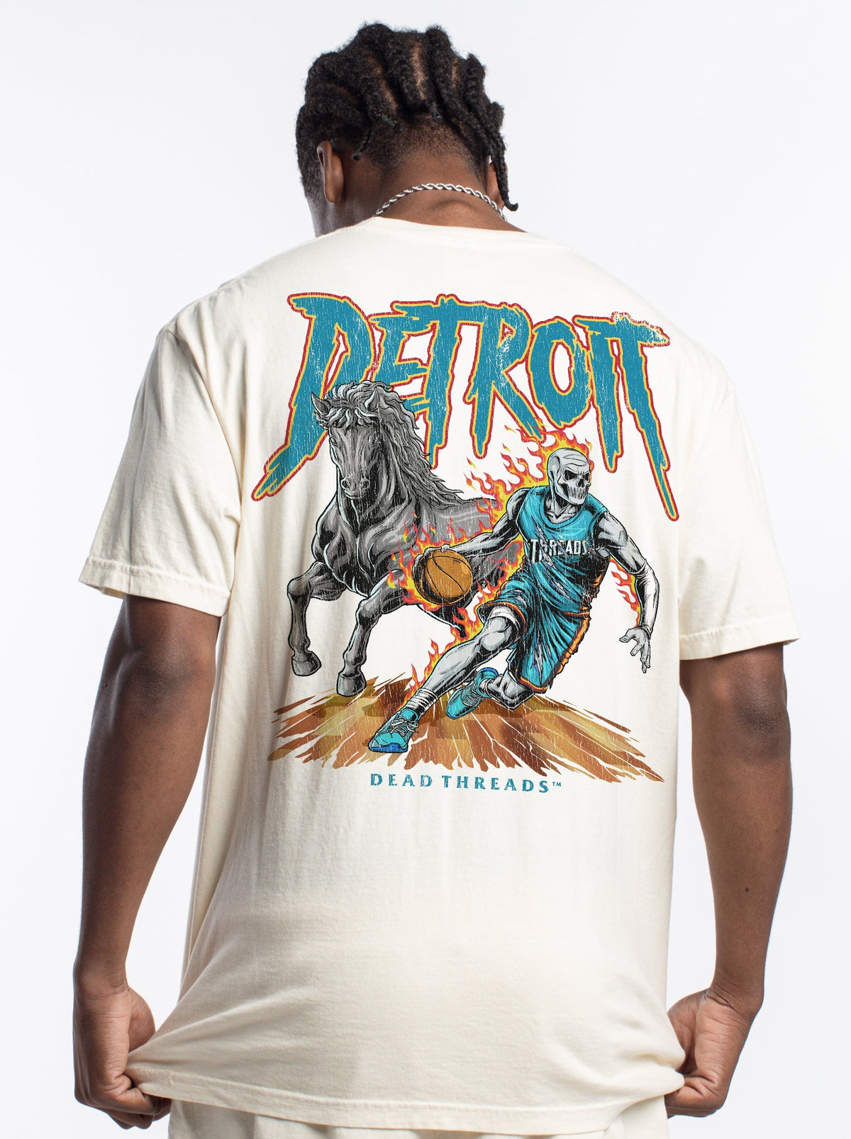 DETROIT BASKETBALL v2 - “3 SKULL” PREMIUM T-SHIRT product image 13