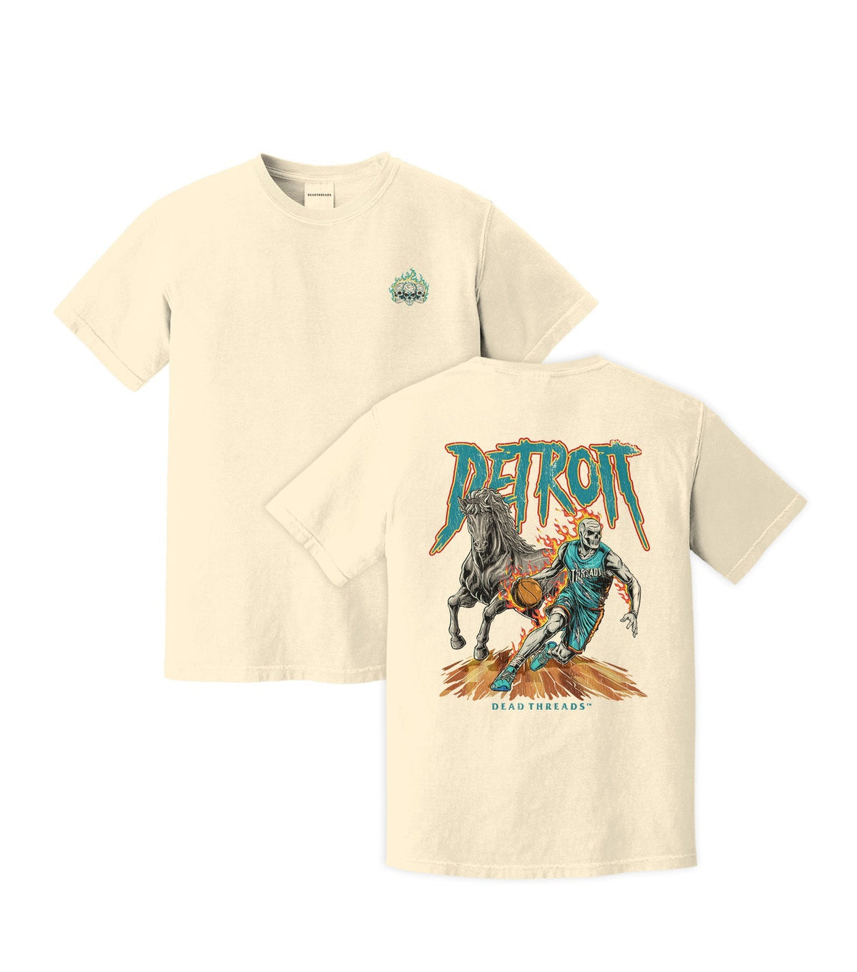 DETROIT BASKETBALL v2 - “3 SKULL” PREMIUM T-SHIRT product image 10