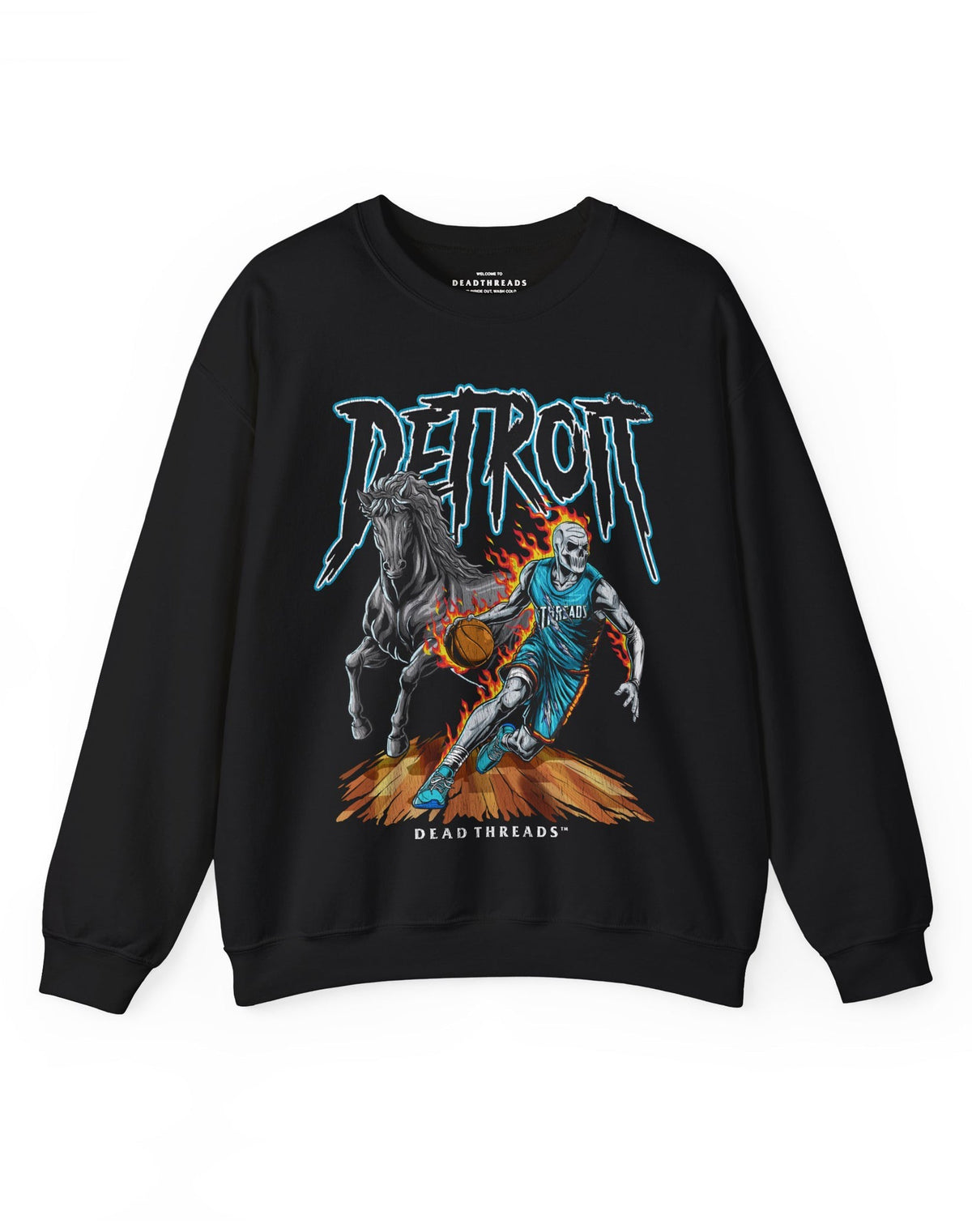 DETROIT BASKETBALL v2 CREWNECK SWEATSHIRT product image 1