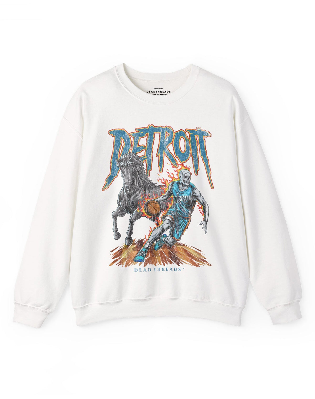 DETROIT BASKETBALL v2 CREWNECK SWEATSHIRT product image 3