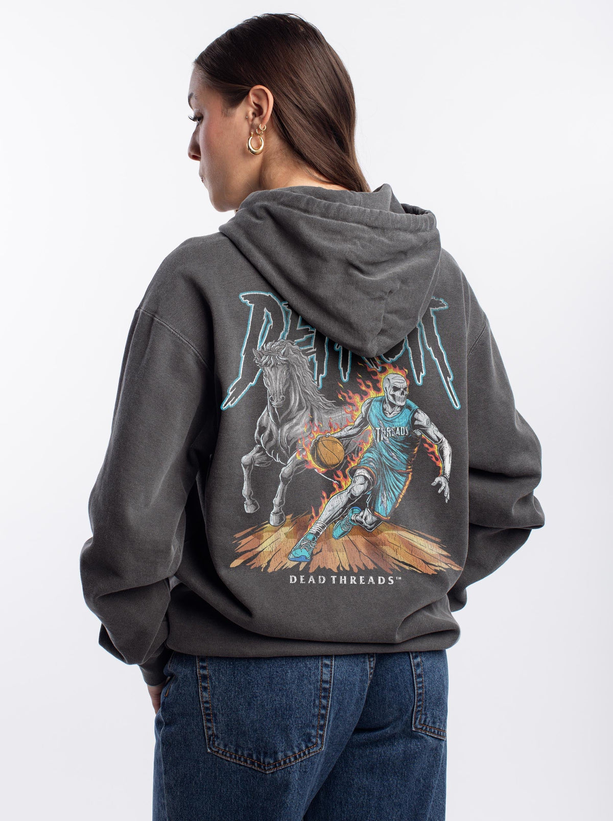 DETROIT BASKETBALL v2- “DT ESSENTIAL" HOODIE product image 5