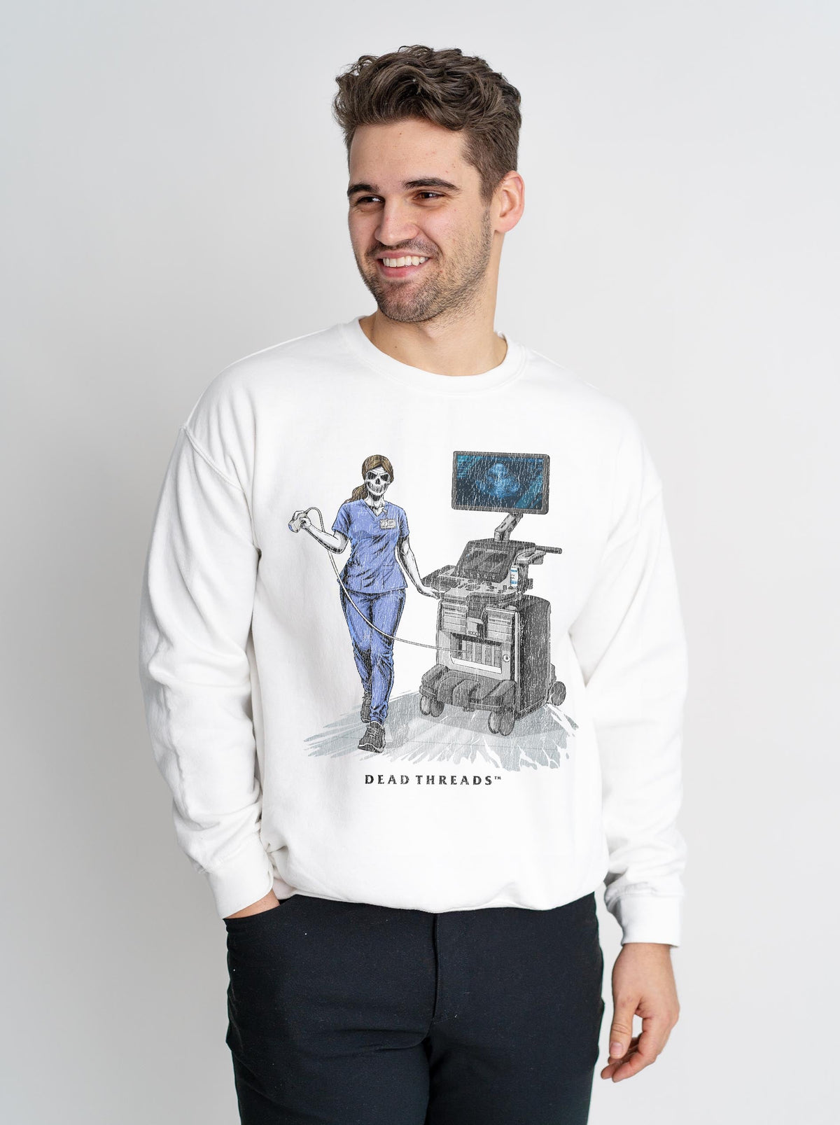 DOPPLER OF THE DEAD CREWNECK SWEATSHIRT product image 3