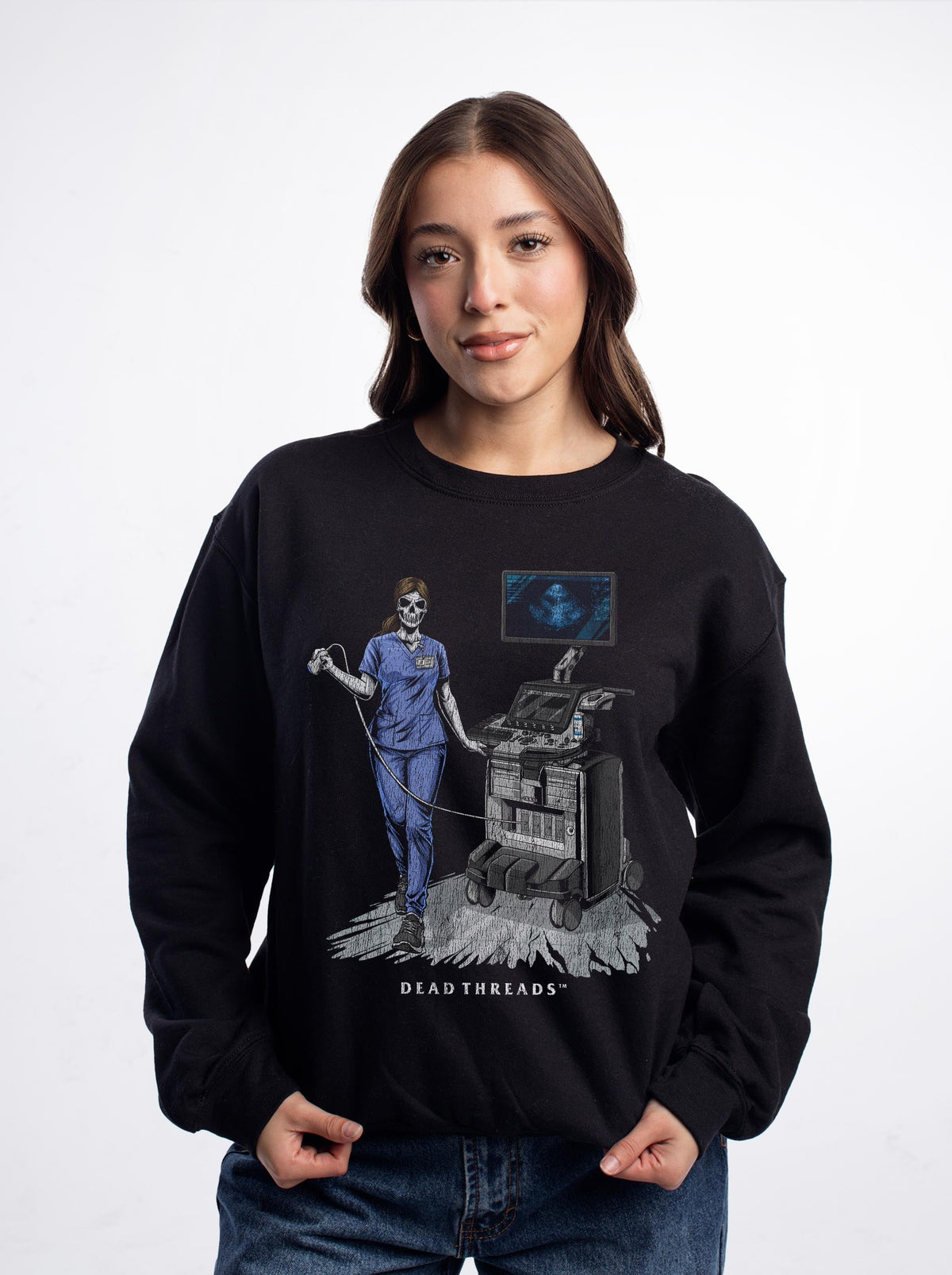DOPPLER OF THE DEAD CREWNECK SWEATSHIRT product image 2