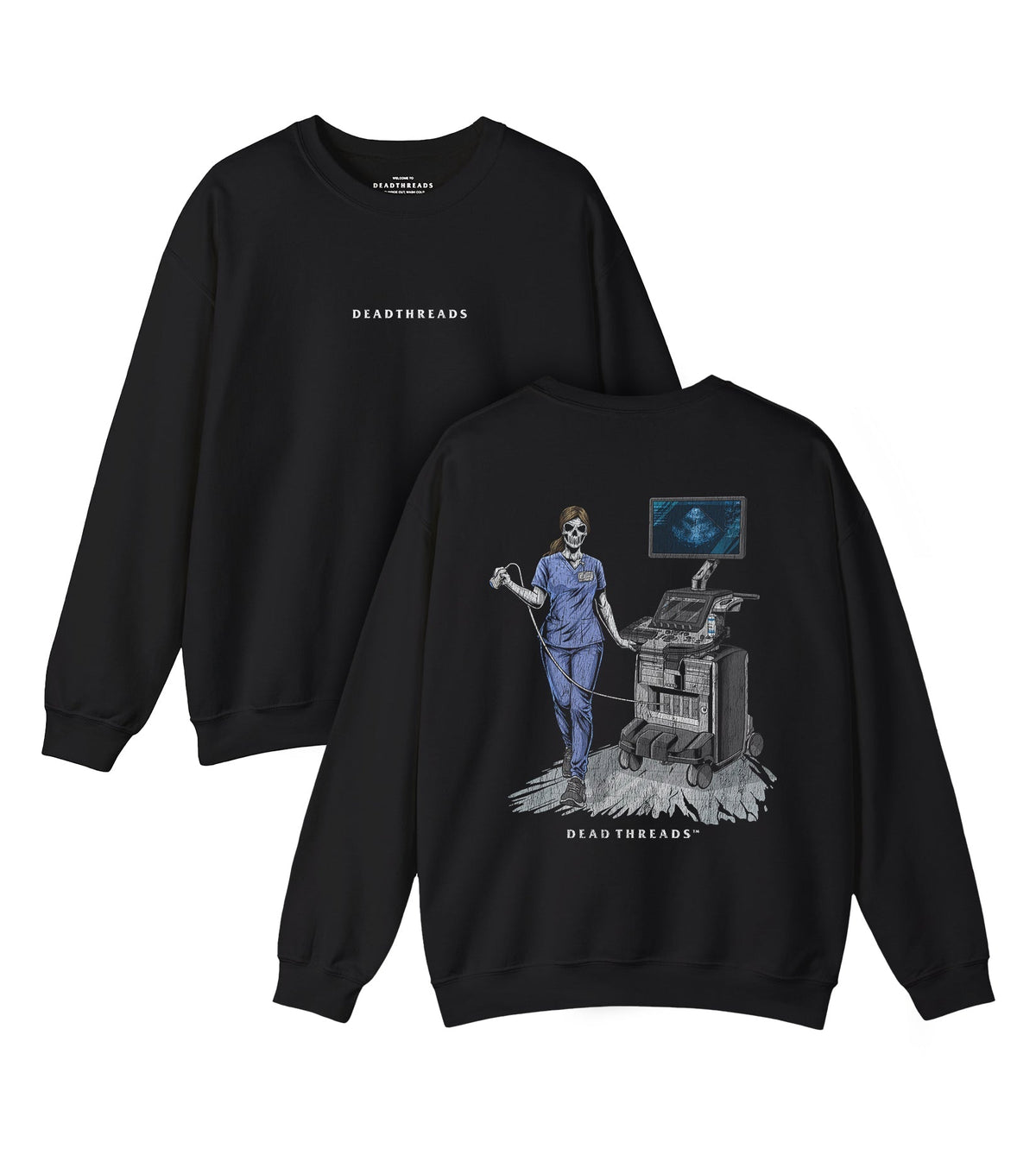 DOPPLER OF THE DEAD - “DT ESSENTIAL" CREWNECK SWEATSHIRT product image 2