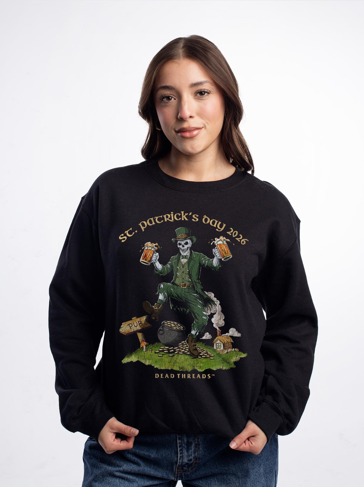 FINAL FORTUNE (St. Patrick’s Day) CREWNECK SWEATSHIRT product image 3