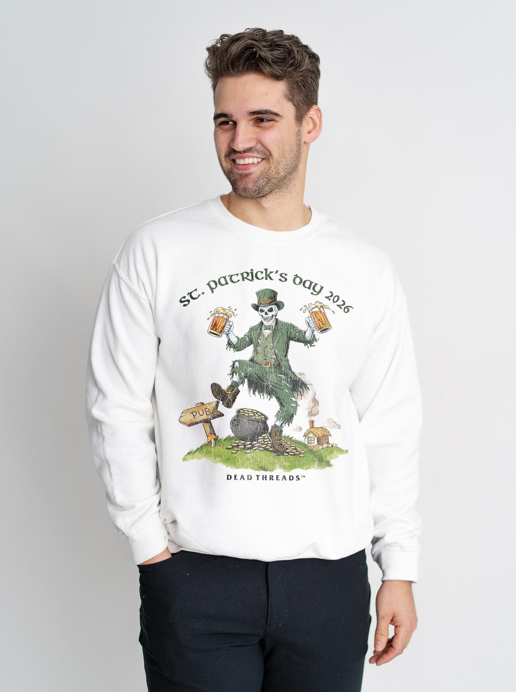 FINAL FORTUNE (St. Patrick’s Day) CREWNECK SWEATSHIRT product image 5