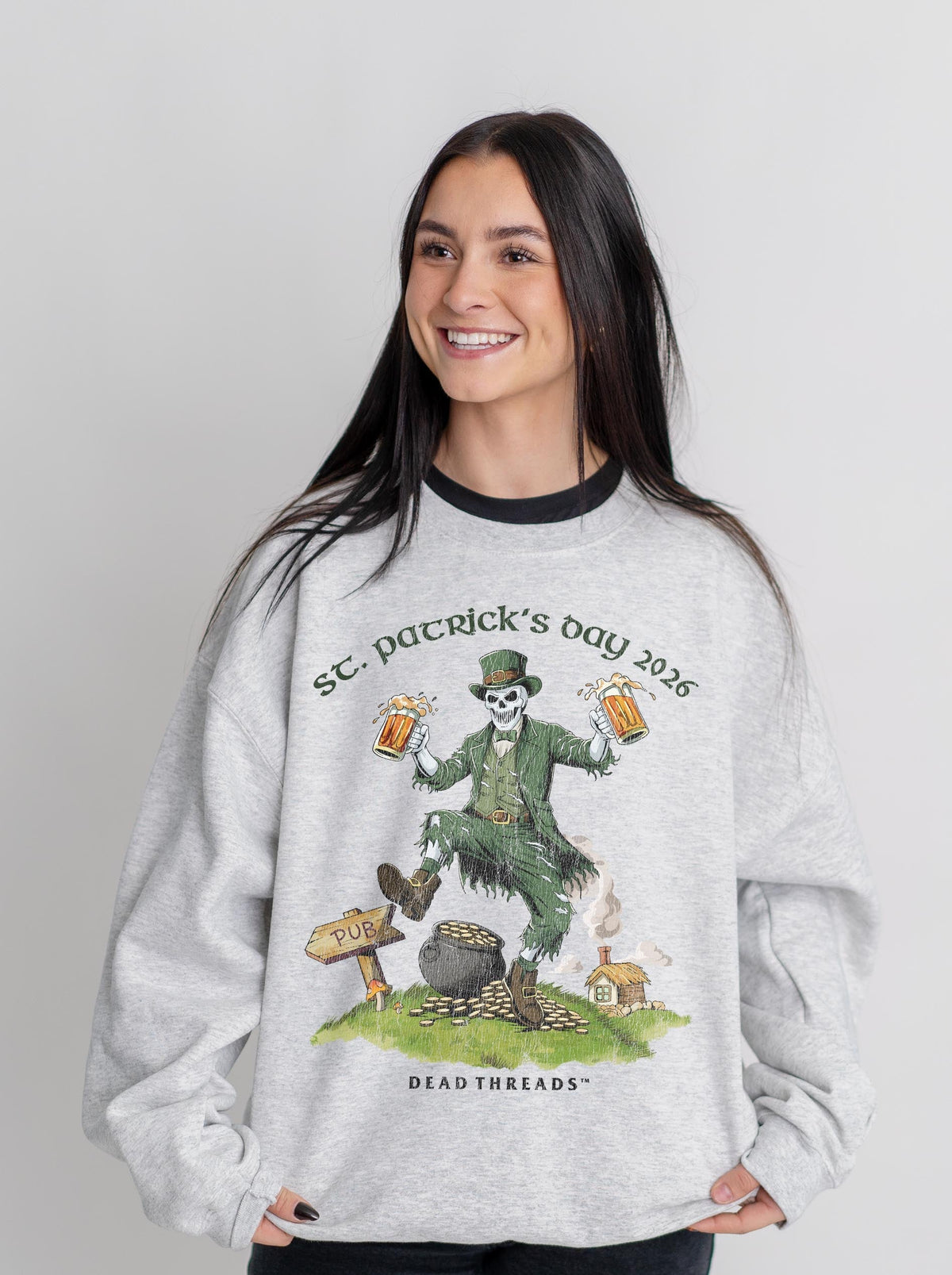 FINAL FORTUNE (St. Patrick’s Day) CREWNECK SWEATSHIRT product image 9