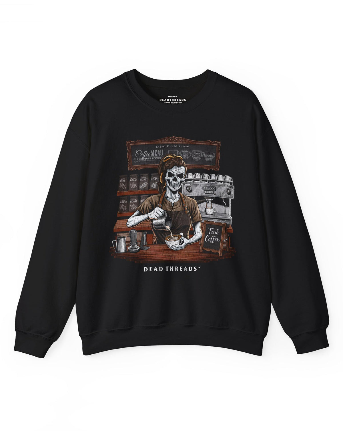 GROUNDS FOR DEATH (FEMALE) CREWNECK SWEATSHIRT product image 1
