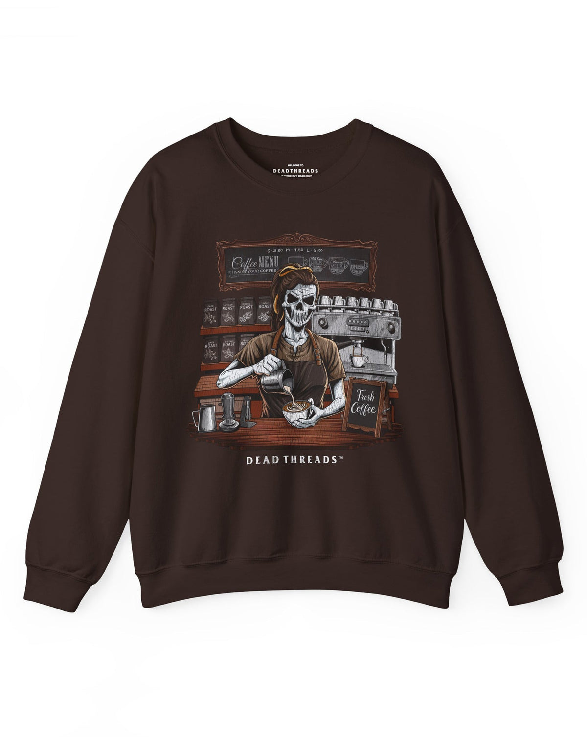 GROUNDS FOR DEATH (FEMALE) CREWNECK SWEATSHIRT product image 5