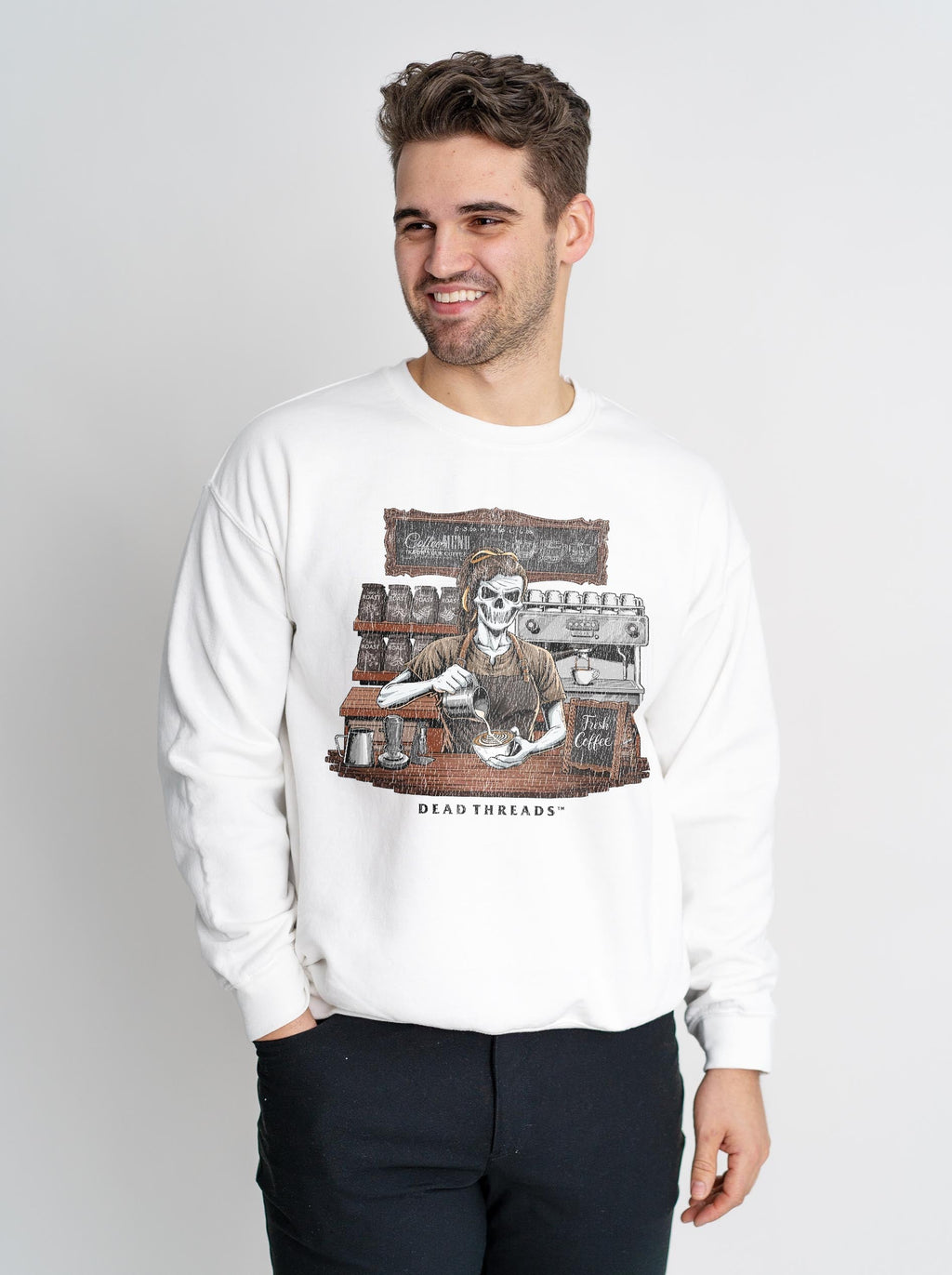 GROUNDS FOR DEATH (FEMALE) CREWNECK SWEATSHIRT product image 4