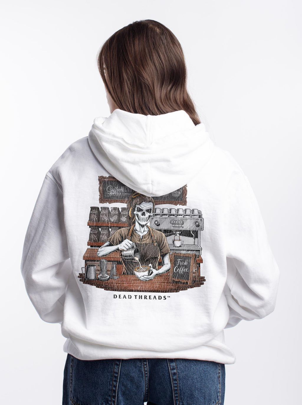 GROUNDS FOR DEATH (FEMALE) - “DT ESSENTIAL" HOODIE product image 3