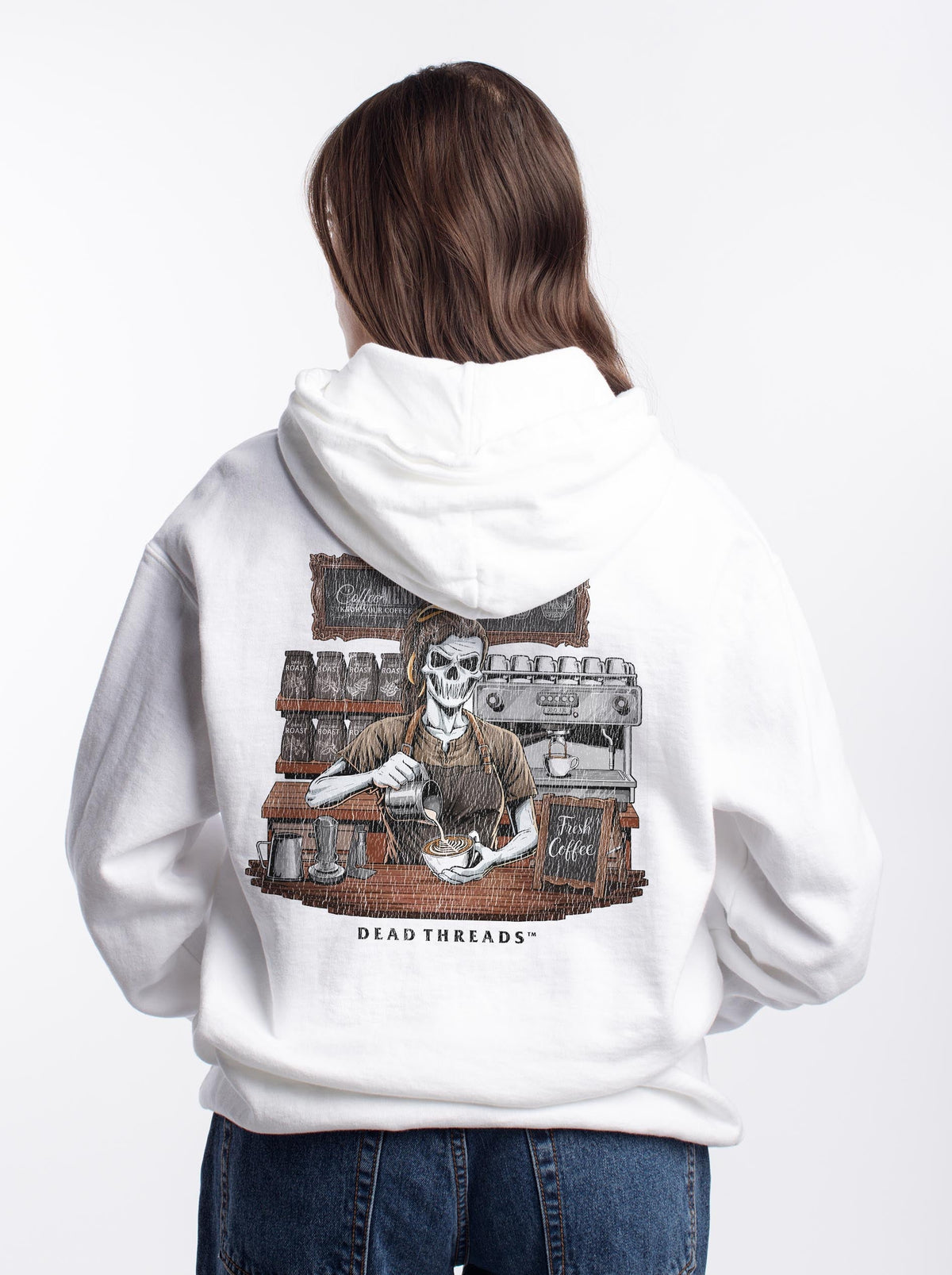GROUNDS FOR DEATH (FEMALE) - “DT ESSENTIAL" HOODIE product image 3