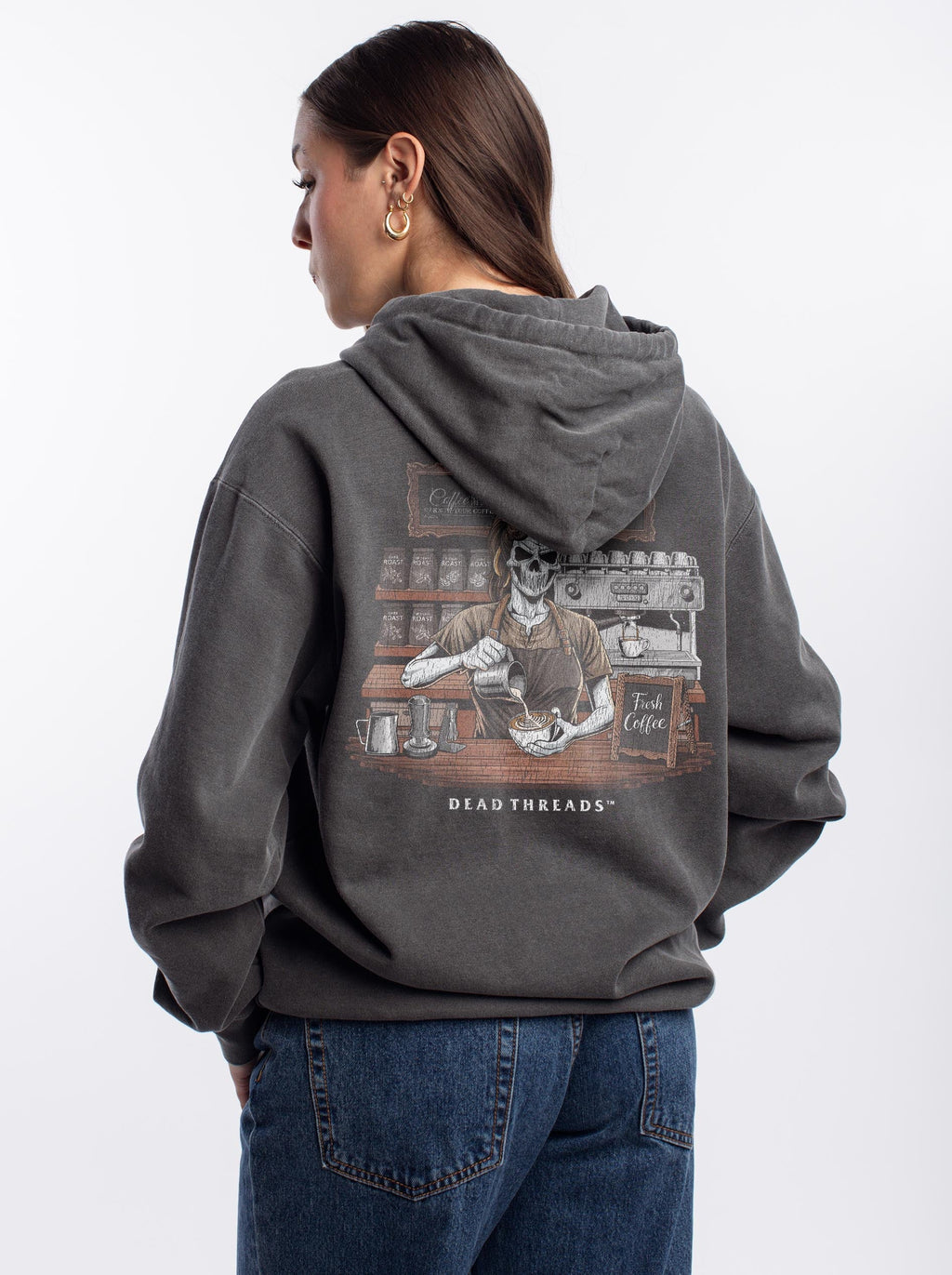GROUNDS FOR DEATH (FEMALE) - “DT ESSENTIAL" HOODIE product image 6
