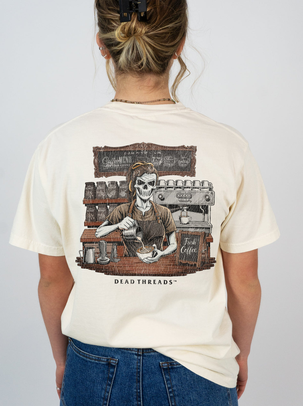 GROUNDS FOR DEATH (FEMALE) - “DT ESSENTIAL" PREMIUM T-SHIRT product image 3