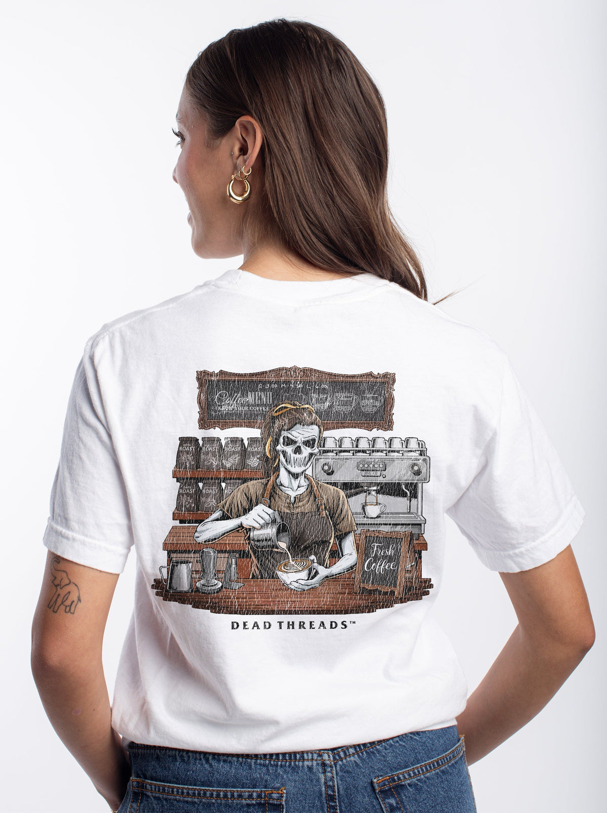 GROUNDS FOR DEATH (FEMALE) - “DT ESSENTIAL" PREMIUM T-SHIRT product image 13