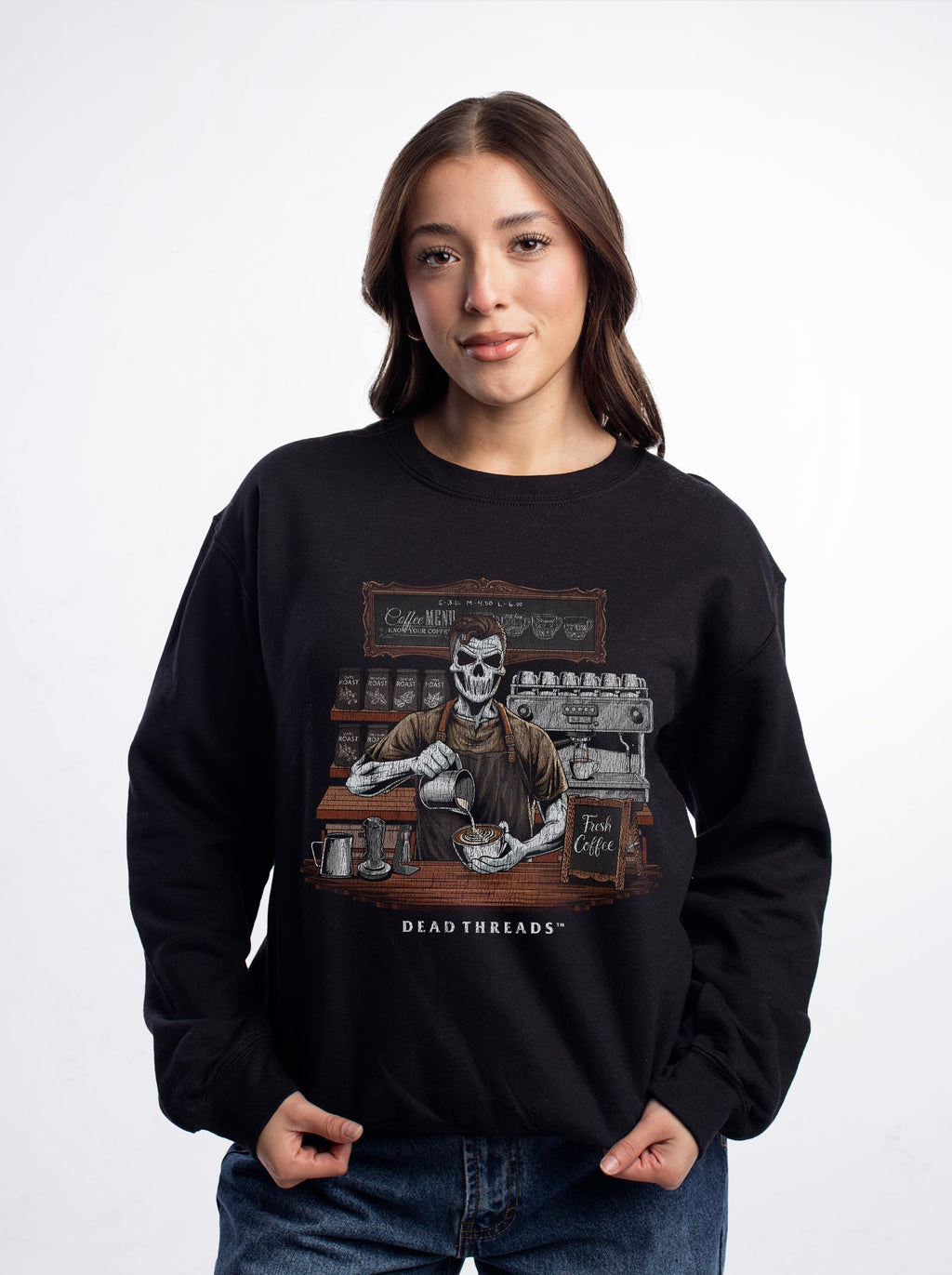 GROUNDS FOR DEATH (MALE) CREWNECK SWEATSHIRT product image 4