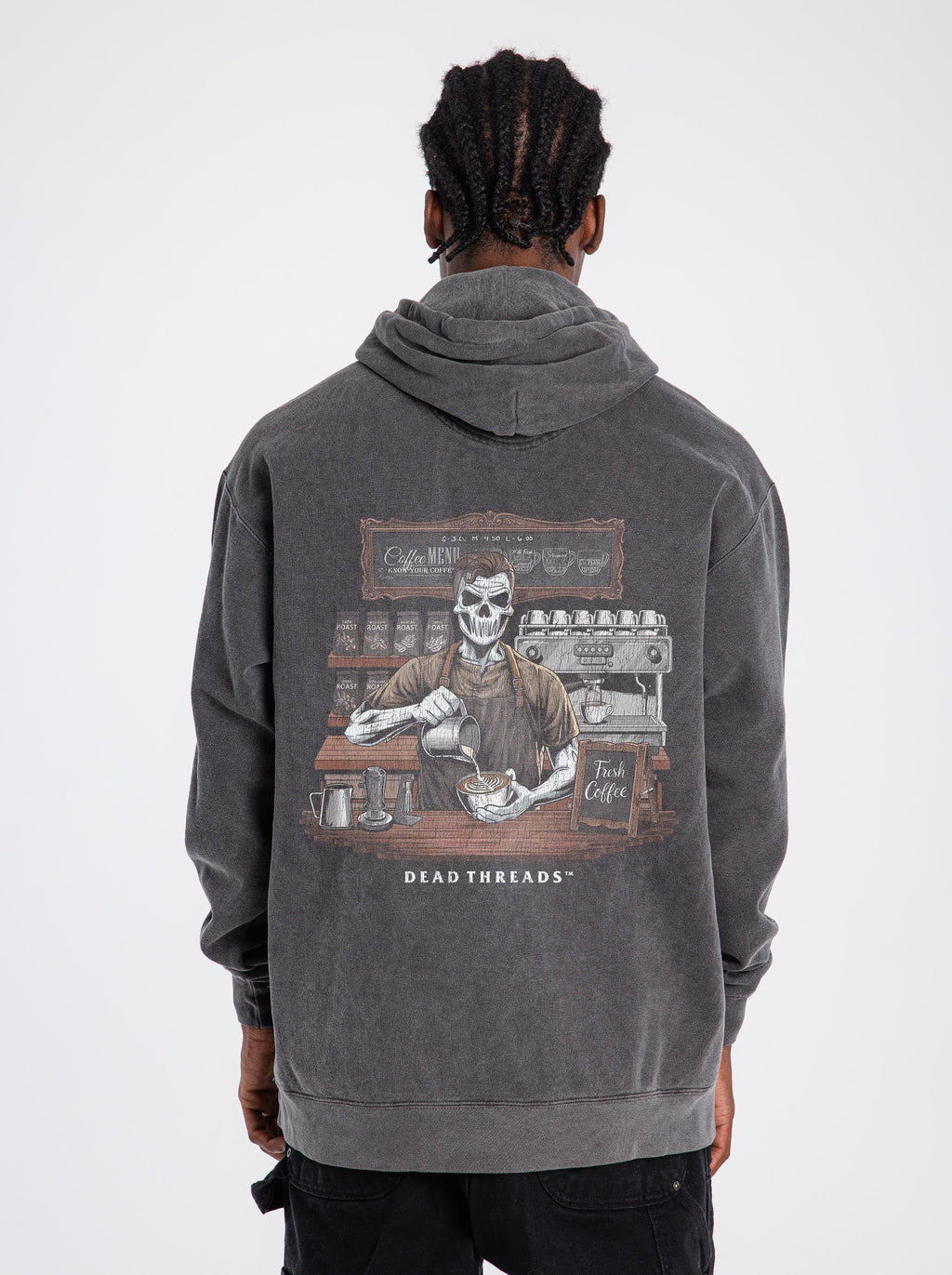 GROUNDS FOR DEATH (MALE) - “DT ESSENTIAL" HOODIE product image 3