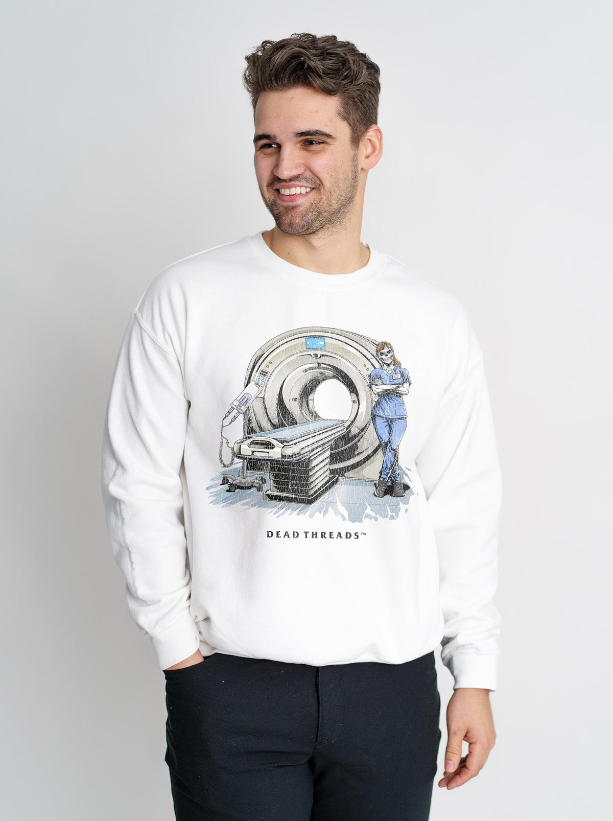 RADIATION REAPER (CT, FEMALE) CREWNECK SWEATSHIRT product image 4