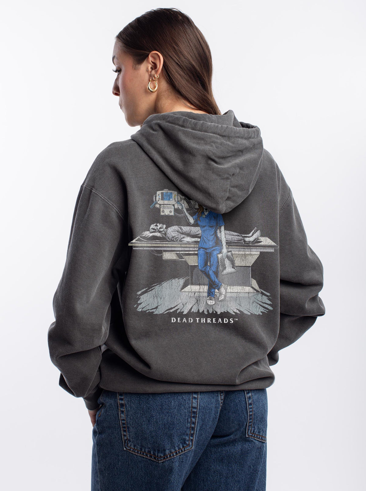 RADIATION REAPER (X-RAY, FEMALE) - “DT ESSENTIAL" HOODIE product image 3