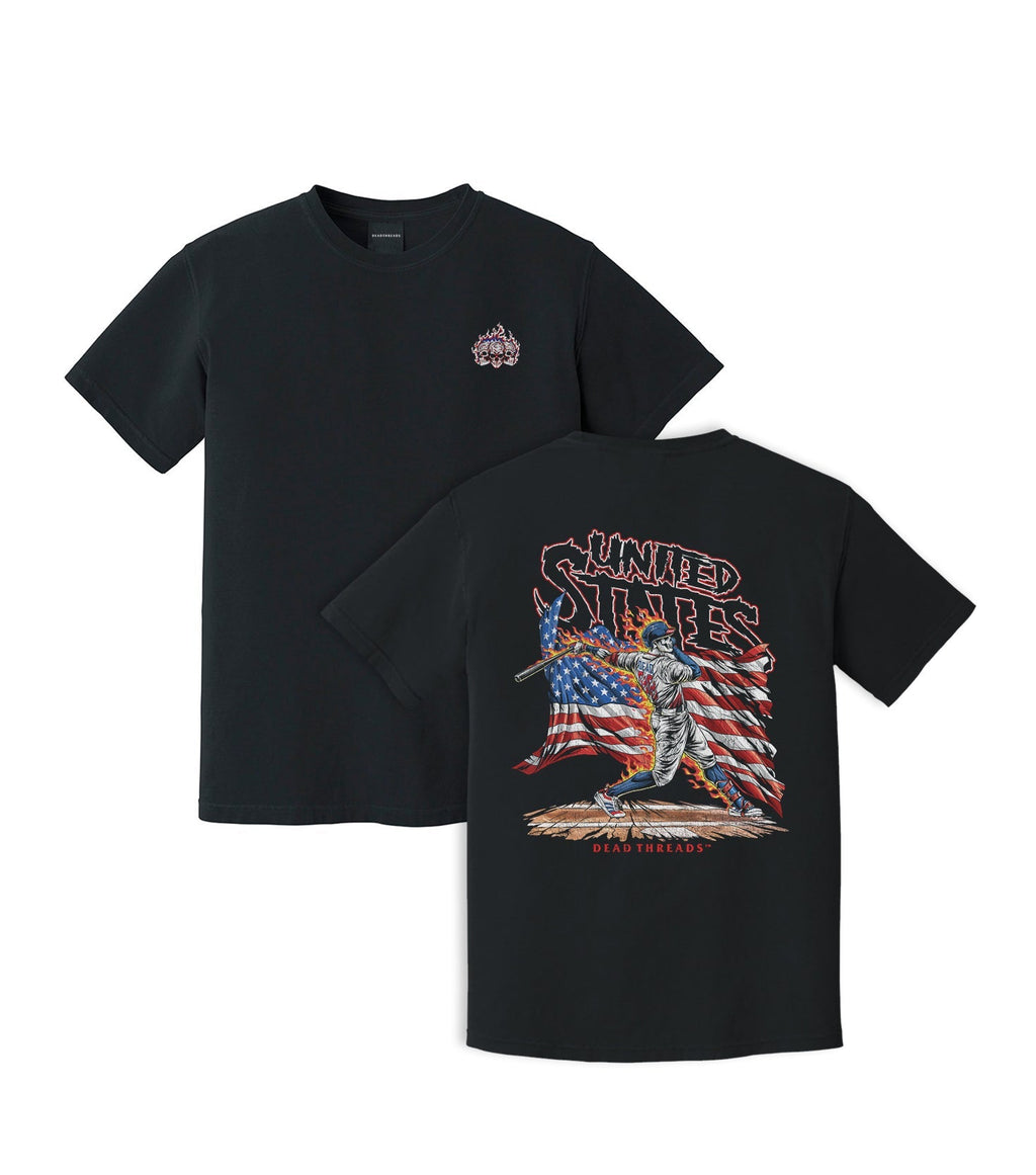 USA BASEBALL - “3 SKULL” PREMIUM T-SHIRT product image 5