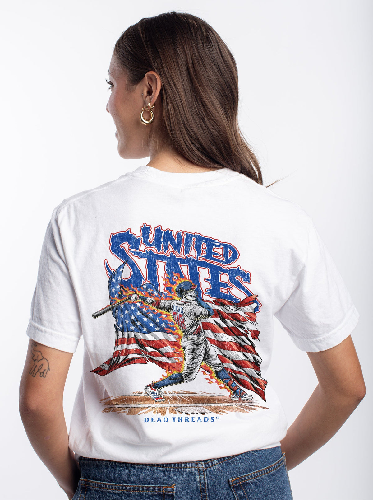 USA BASEBALL - “3 SKULL” PREMIUM T-SHIRT product image 9