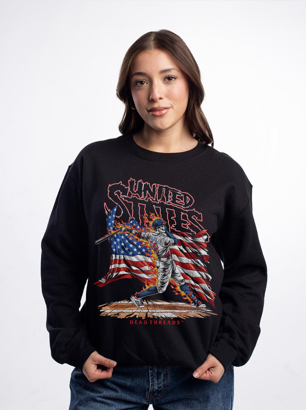 USA BASEBALL CREWNECK SWEATSHIRT product image 2