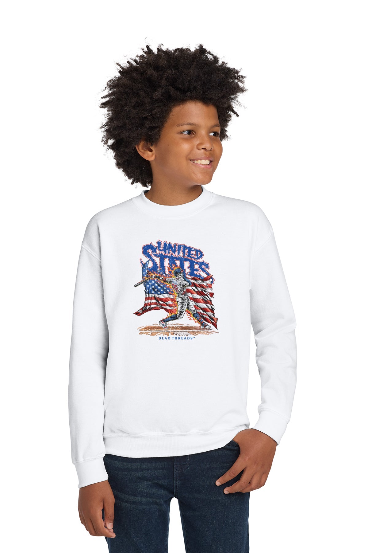 USA BASEBALL KIDS CREWNECK SWEATSHIRT product image 4