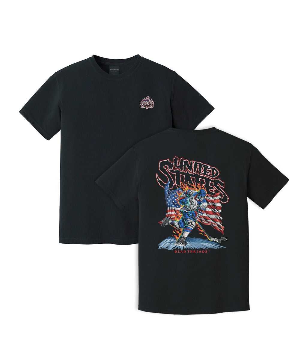 USA HOCKEY v1 - “3 SKULL” PREMIUM T-SHIRT (LIMITED) product image 8
