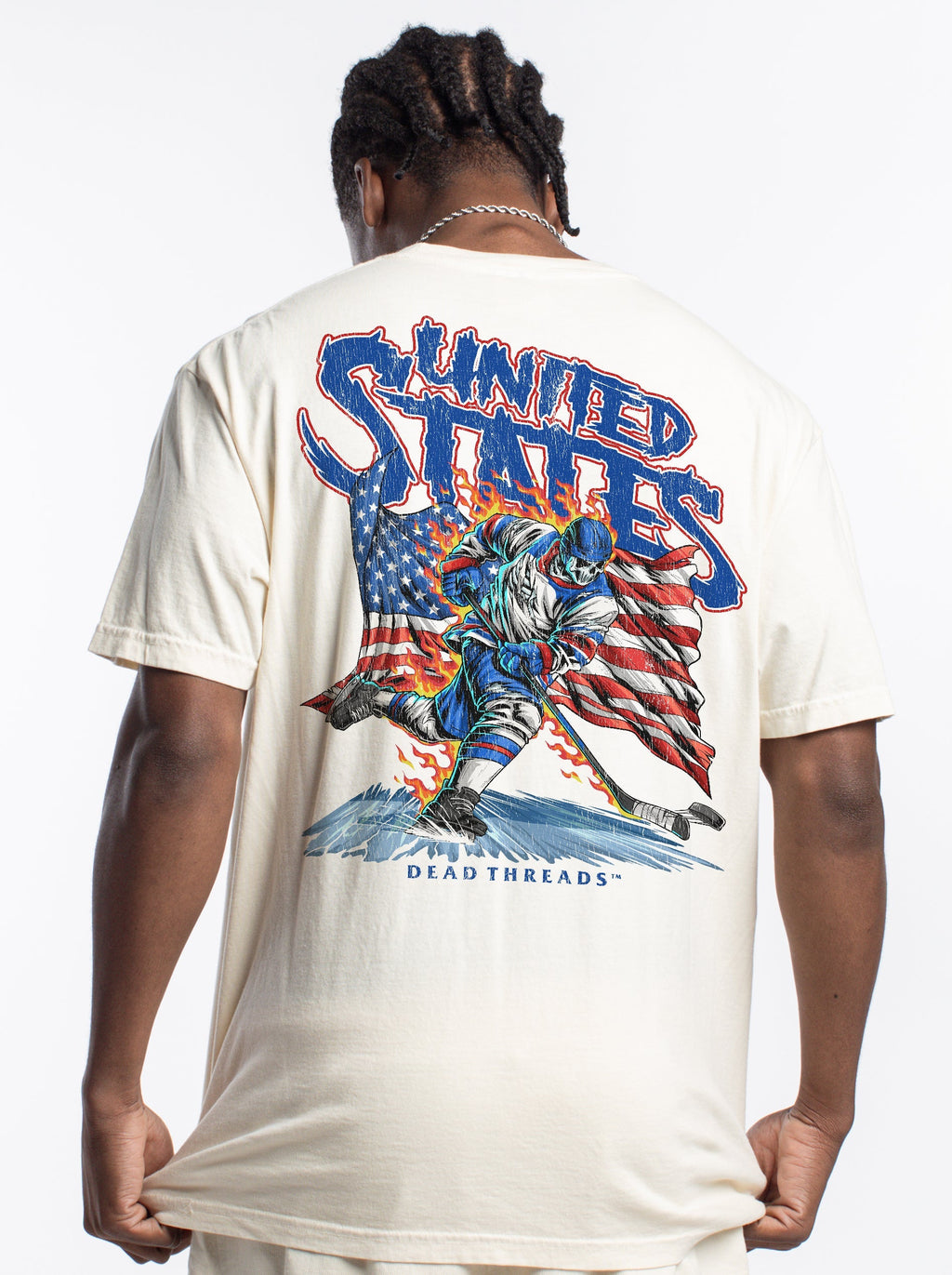 USA HOCKEY v1 - “3 SKULL” PREMIUM T-SHIRT (LIMITED) product image 13