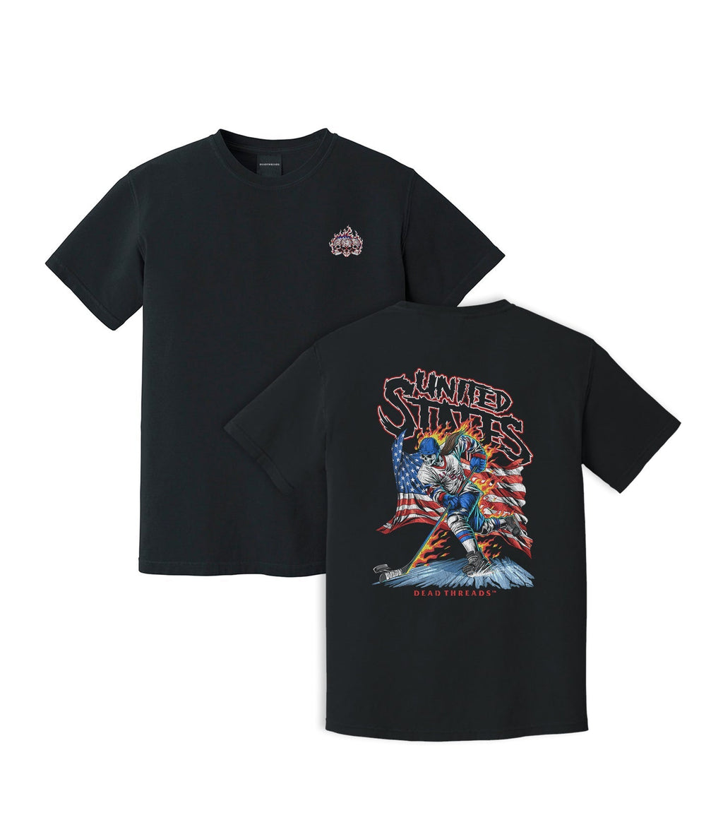 USA HOCKEY v1 (WOMEN) - “3 SKULL” PREMIUM T-SHIRT product image 8