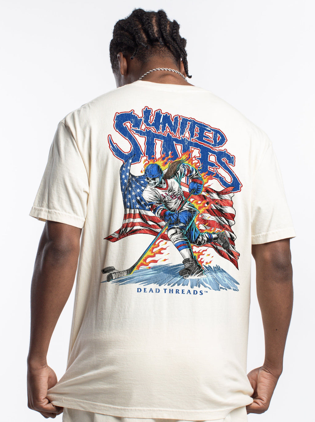 USA HOCKEY v1 (WOMEN) - “3 SKULL” PREMIUM T-SHIRT product image 13