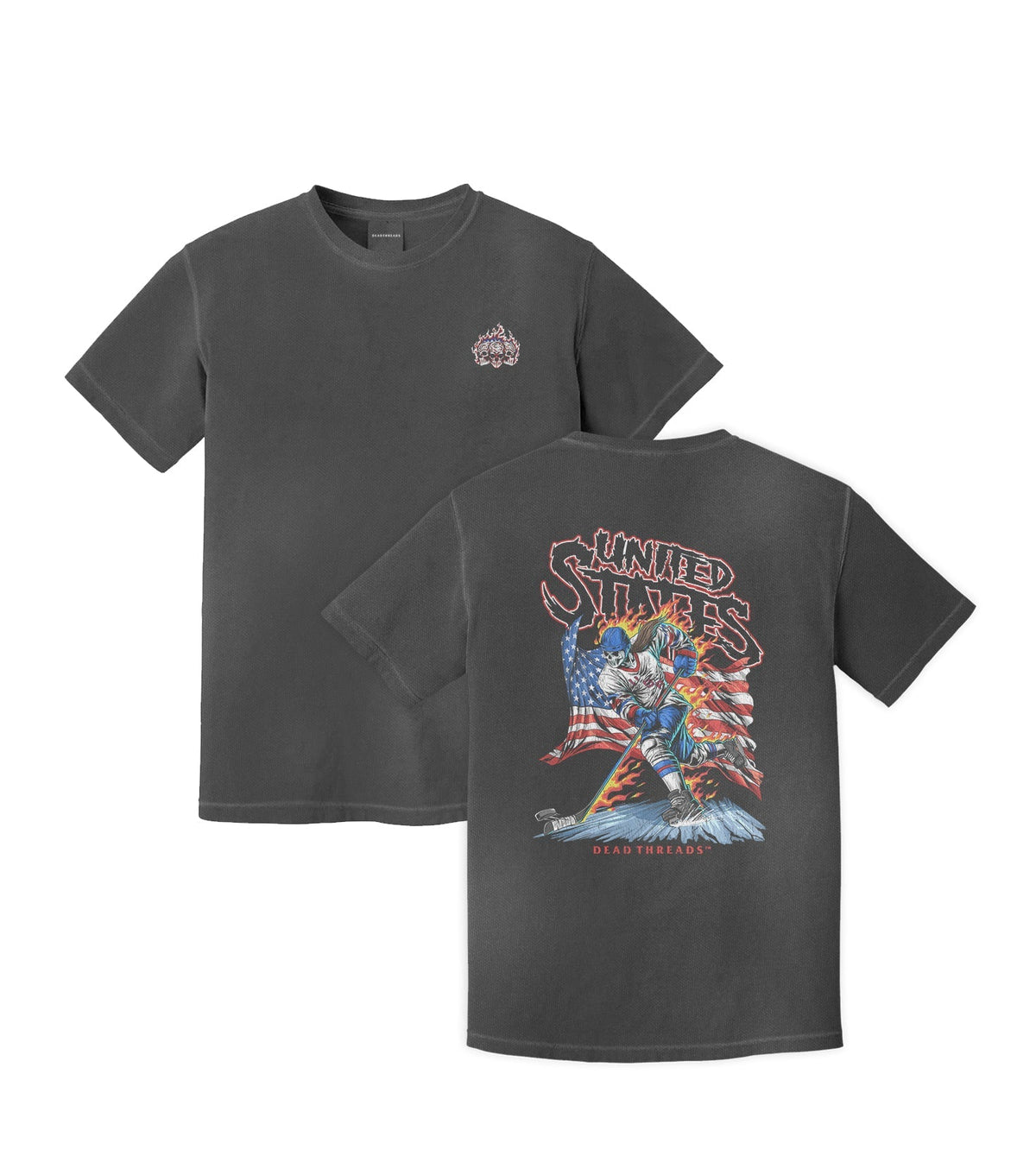 USA HOCKEY v1 (WOMEN) - “3 SKULL” PREMIUM T-SHIRT product image 4