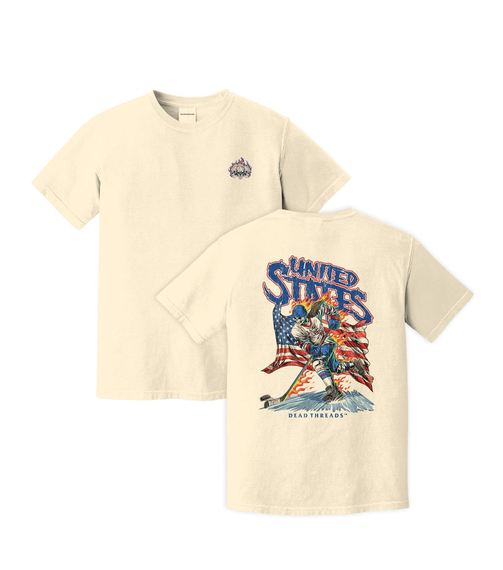 USA HOCKEY v1 (WOMEN) - “3 SKULL” PREMIUM T-SHIRT product image 10