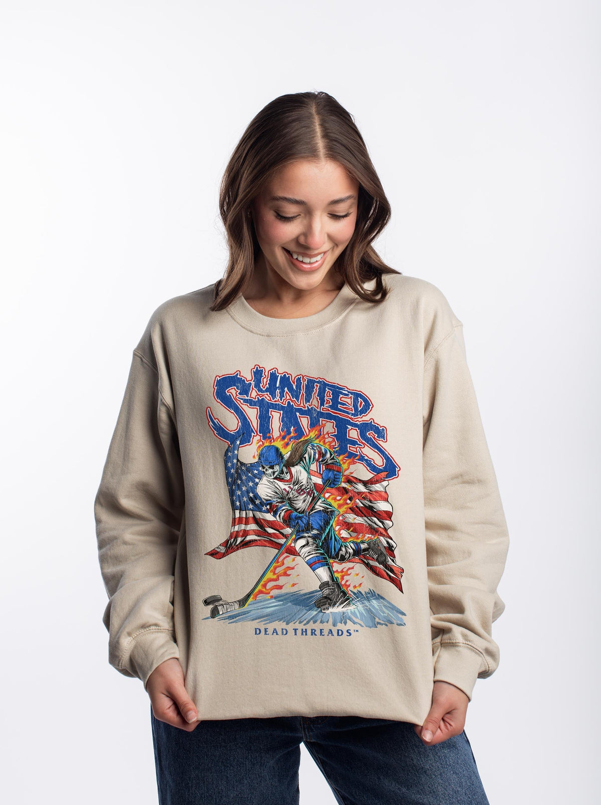 USA HOCKEY v1 (WOMEN) CREWNECK SWEATSHIRT product image 8