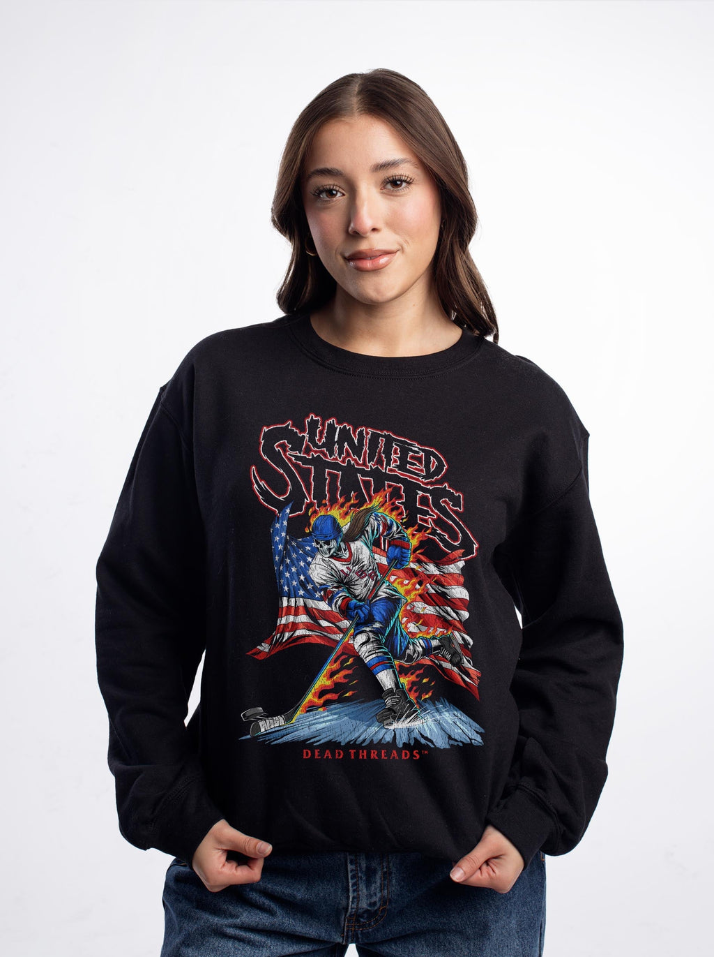 USA HOCKEY v1 (WOMEN) CREWNECK SWEATSHIRT product image 4