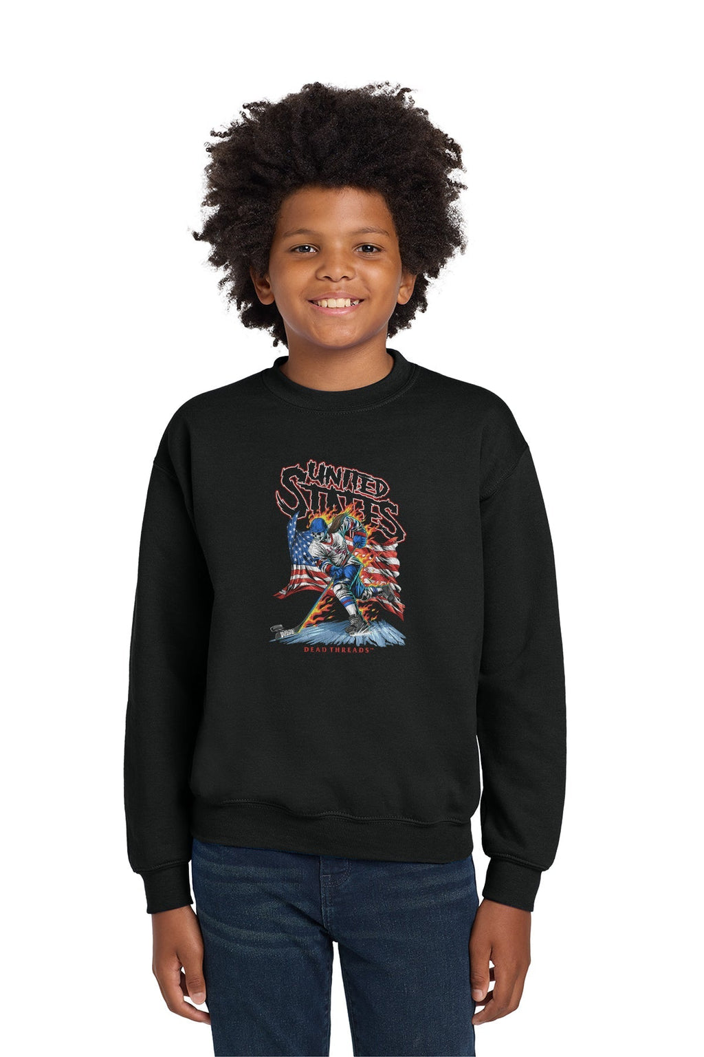 USA HOCKEY v1 (WOMEN) KIDS CREWNECK SWEATSHIRT product image 2