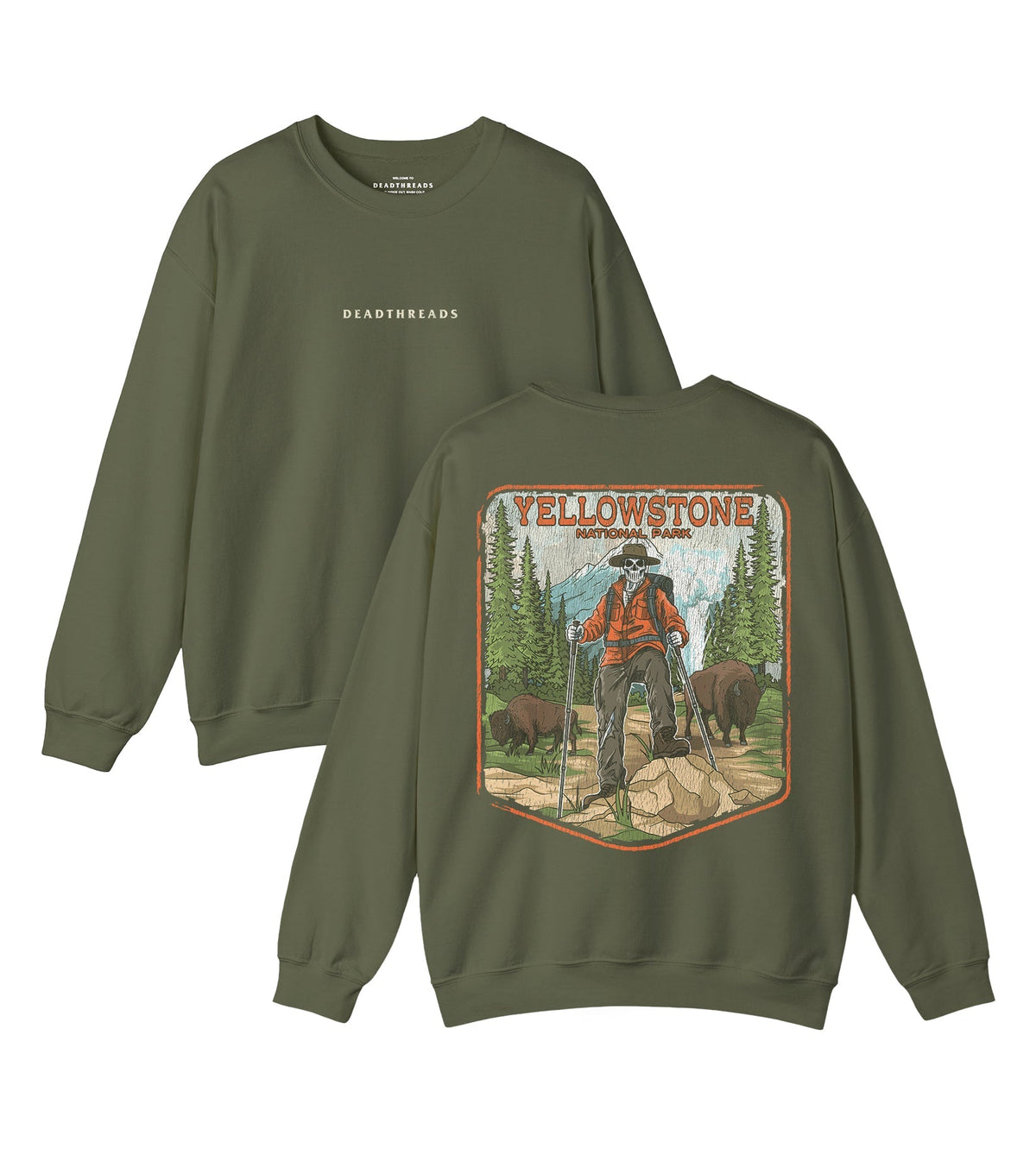 YELLOWSTONE NATIONAL PARK (MALE) - “DT ESSENTIAL" CREWNECK product image 6